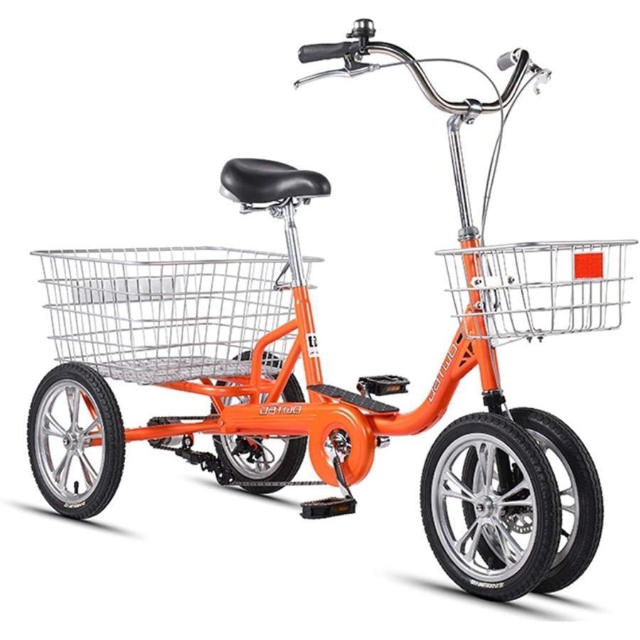 【数量限定アウトレット品】 四輪自転車 トライククルーザーバイク、大人三輪車、14インチ4輪ダブルブレーキ、高齢者、女性、男性、初心者の自転車 【WSO6189580237】(21594円)