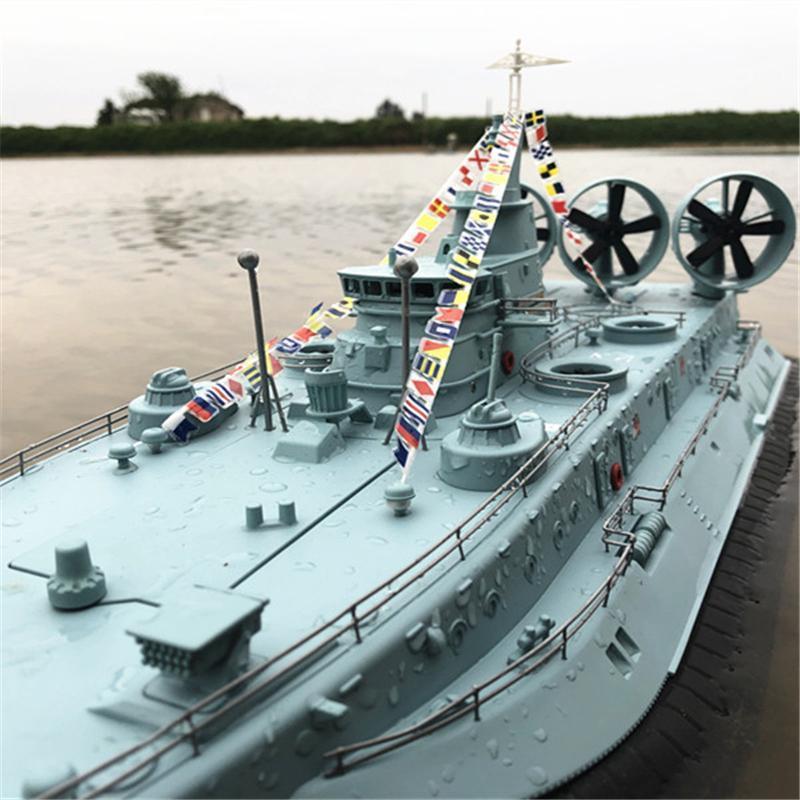 1/110?2.4G“エルキャック”ホバークラフト 大型ラジコンボート 船 50.4CM×24.4CM×19.3CM（長さ×幅×高さ） ドラフトの深さは約10mmです