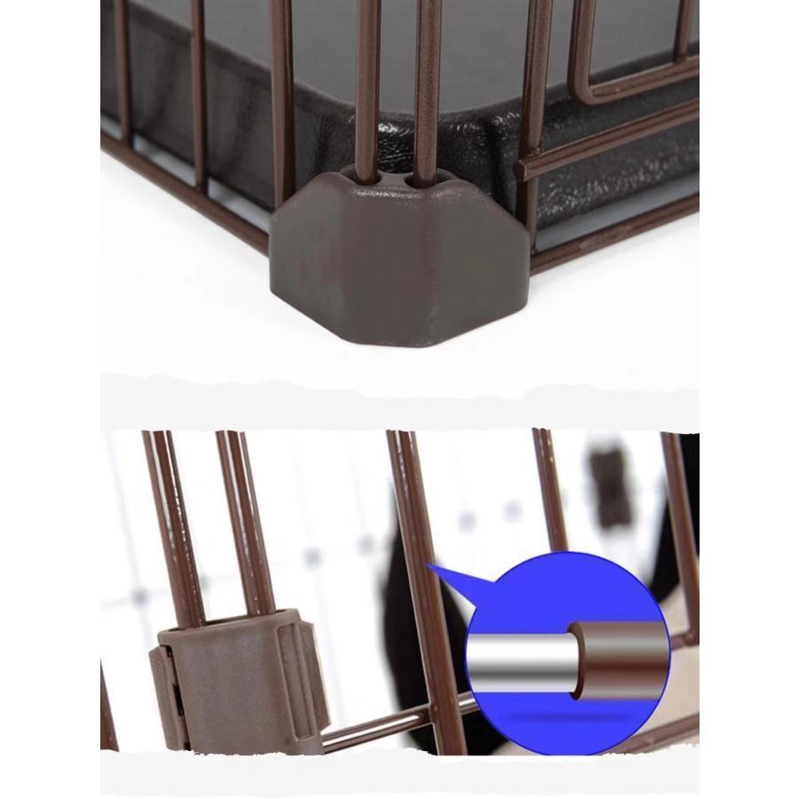 C10050-１L わんこ向け トイレ付きケージ ツールームドッグサークル 屋根面付 ツードア インテリアケージ 木製 トイレのしつけができる 室内ケージ TSAYAWA ペットサークル 中型犬用 小型犬用 ペットフェンス 折りたたみ スチール製 複数連結可能 高さ80cm 室内外兼用 犬 サー D1319278097(11677円)