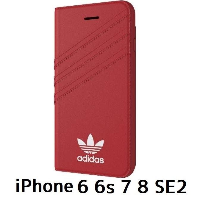 アディダス Adidas Iphone 6 6s 7 8 Se2 レッド 3ストライプ 手帳型 ケース A678rb All For You 通販 Yahoo ショッピング