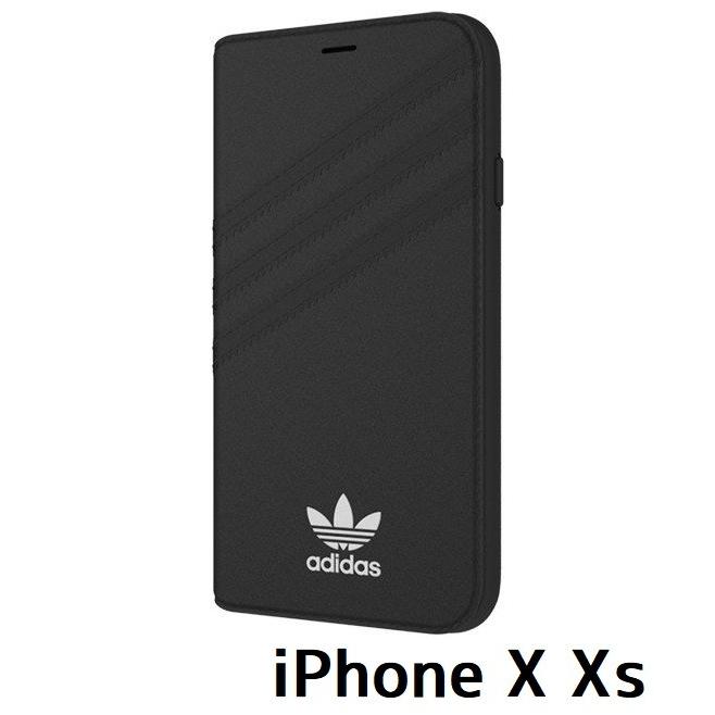 アディダス Adidas Iphone X Xs ブラック 3ストライプ 手帳型 ケース Axbb All For You 通販 Yahoo ショッピング