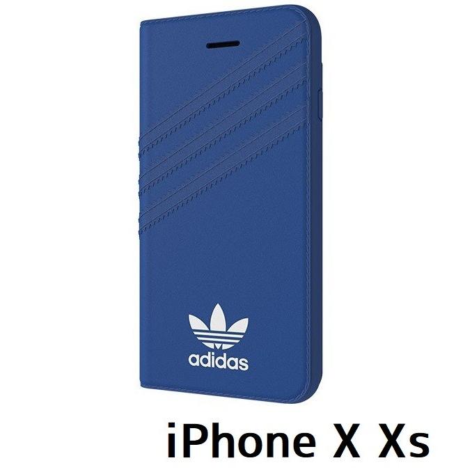 アディダス Adidas Iphone X Xs ブルー 3ストライプ 手帳型 ケース Axblueb All For You 通販 Yahoo ショッピング