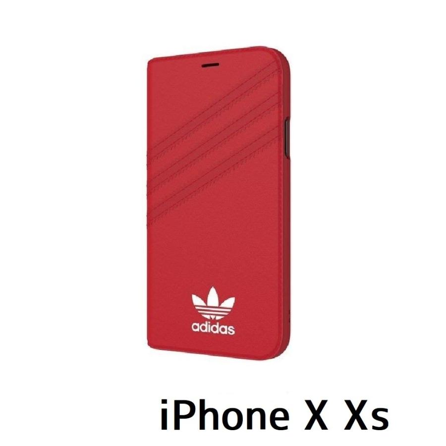 アディダス Adidas Iphone X Xs レッド 3ストライプ 手帳型 ケース Axrb All For You 通販 Yahoo ショッピング
