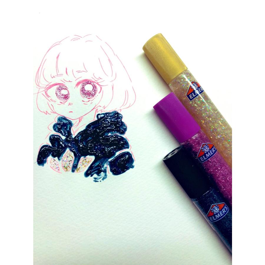 3d グリッター グルー ペン レインボー ラメ キラキラ スライム 作り 工作 ぬり絵 デコレーション あそびの引き出し無限 50本入り Elmers Rainbow Glitter Glue 50 All For You 通販 Yahoo ショッピング