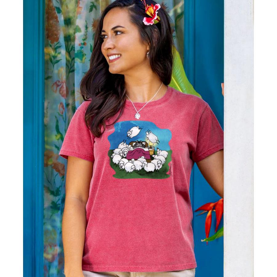 ★【レディース】【クリバンキャット(赤)】PRGR クリバンキャット レディース パラダイスレッド染め 羊を数えて