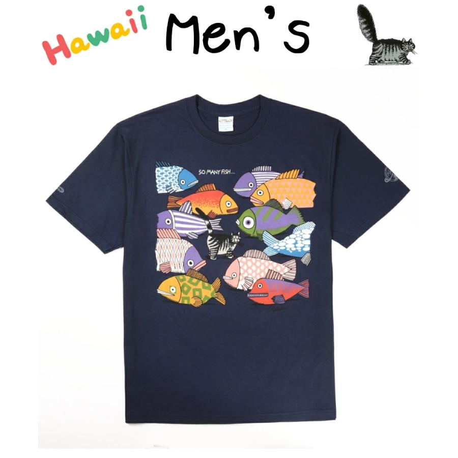 クリバンキャット クレイジーシャツ Kliban cat クルーネック メニーフィッシュ Tシャツ メンズ klibancatmens