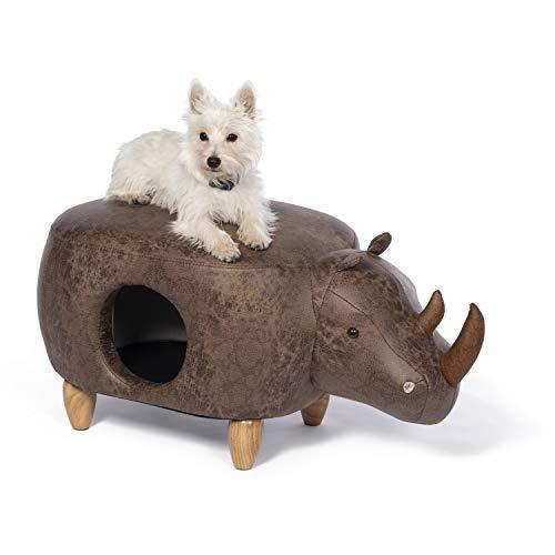 【プレビューペット】PrevuePet キャットツリー兼ベッド リノセロスオットマン 