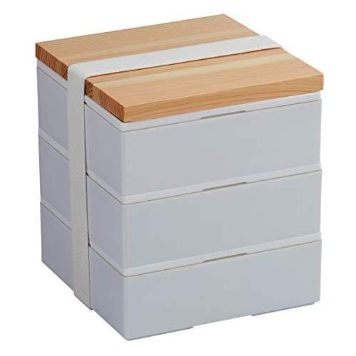 【時間指定不可】 365methods ホームデリボックス 3段 ホワイト お弁当 大型 弁当箱
