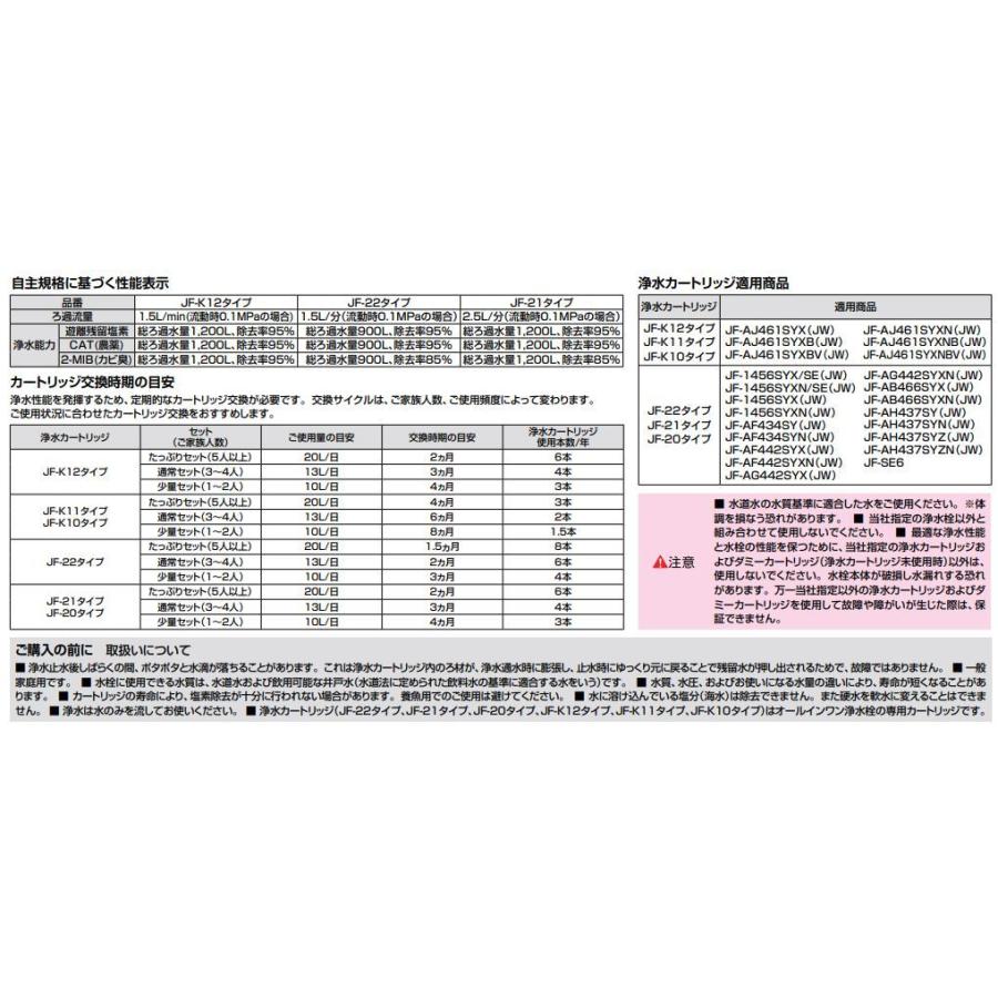 JF-K10-C リクシル LIXIL/INAX 交換用浄水カートリッジ 5物質除去タイプ AJタイプ専用 JF-K10-Ax3個入り 送料無料 : INAX-JF-K10-C:みずらいふ - 通販 - Yahoo!ショッピング JF-K10-C リクシル LIXIL/INAX 交換用浄水カートリッジ 5物質除去タイプ AJタイプ専用 JF-K10-Ax3個入り 送料無料 : INAX-JF-K10-C:みずらいふ - 通販 - Yahoo!ショッピング