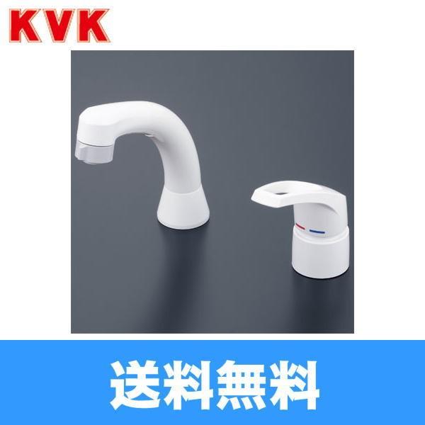 KM8007ZCN KVK洗面用シングルレバー式洗髪シャワー混合水栓 寒冷地仕様 ヒートン付 送料無料