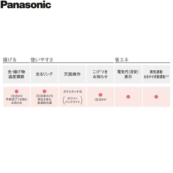 KZ-AN57S パナソニック Panasonic IHクッキングヒーター ビルトイン 3口IH 幅75cm ラクッキングリル搭載 Aシリーズ A5タイプ 送料無料｜all-kakudai｜04