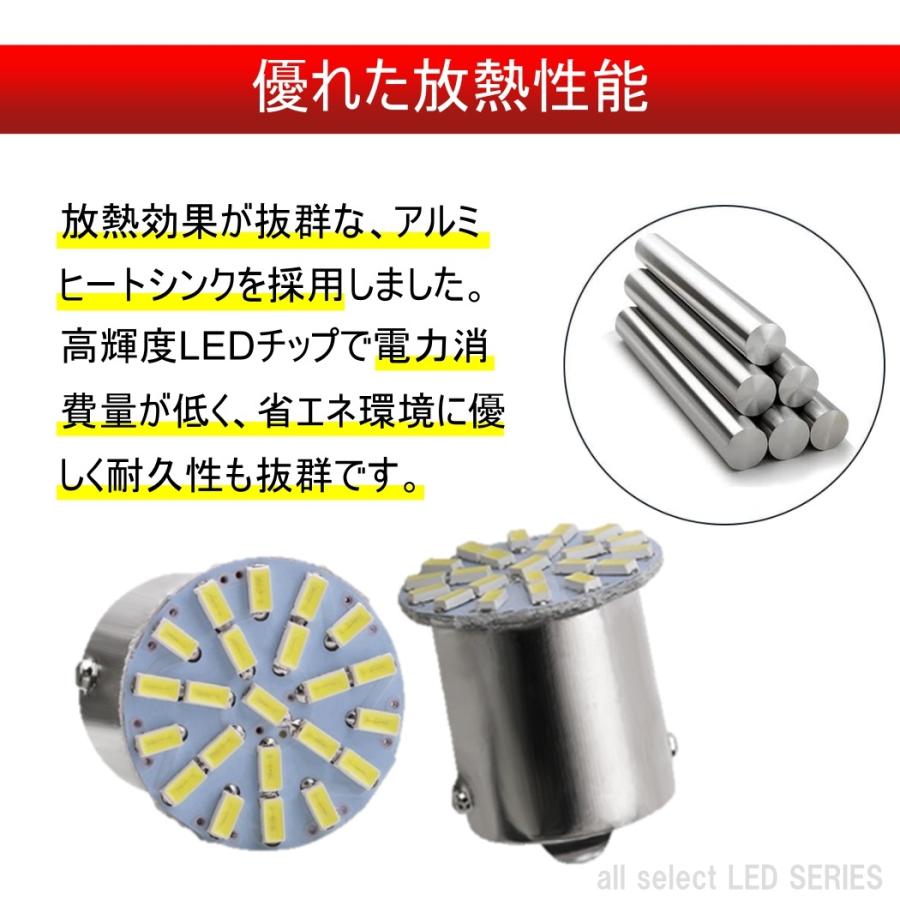 S25 LED シングル 24V 爆光 バルブ 22連 ホワイト バックランプ サイドマーカー マーカーランプ トラック キャンセラー内蔵 2個セット |  | 05