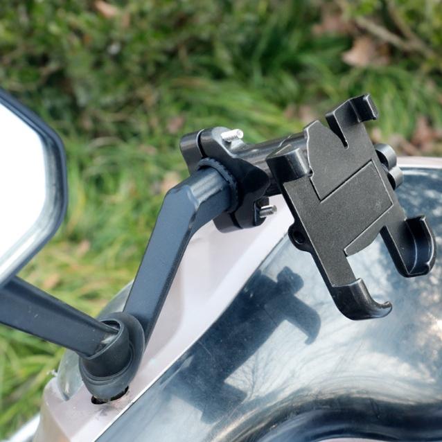 バイク用マウントステー クランプバー バイク ハンドル ミラー クランプアダプター スマホホルダー 増設 汎用 簡単取付 アルミ ステー カスタム ブラック |  | 02