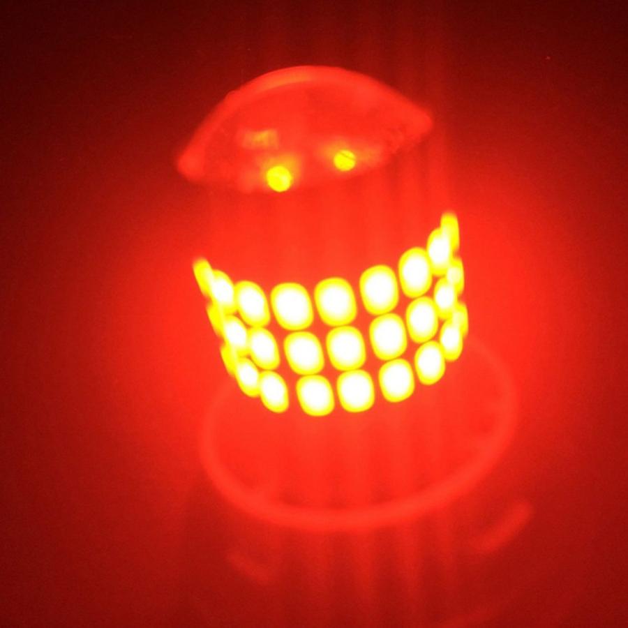 高輝度 LED S25 ダブル 78連 ブレーキランプ テールランプ 赤 レッド 高輝度SMD ストップランプ 無極性 4個セット |  | 12