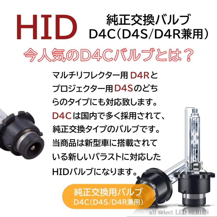 純正HID交換用 ヘッドライト HIDバルブ D4C D4S/D4R 2本 6000K/8000K