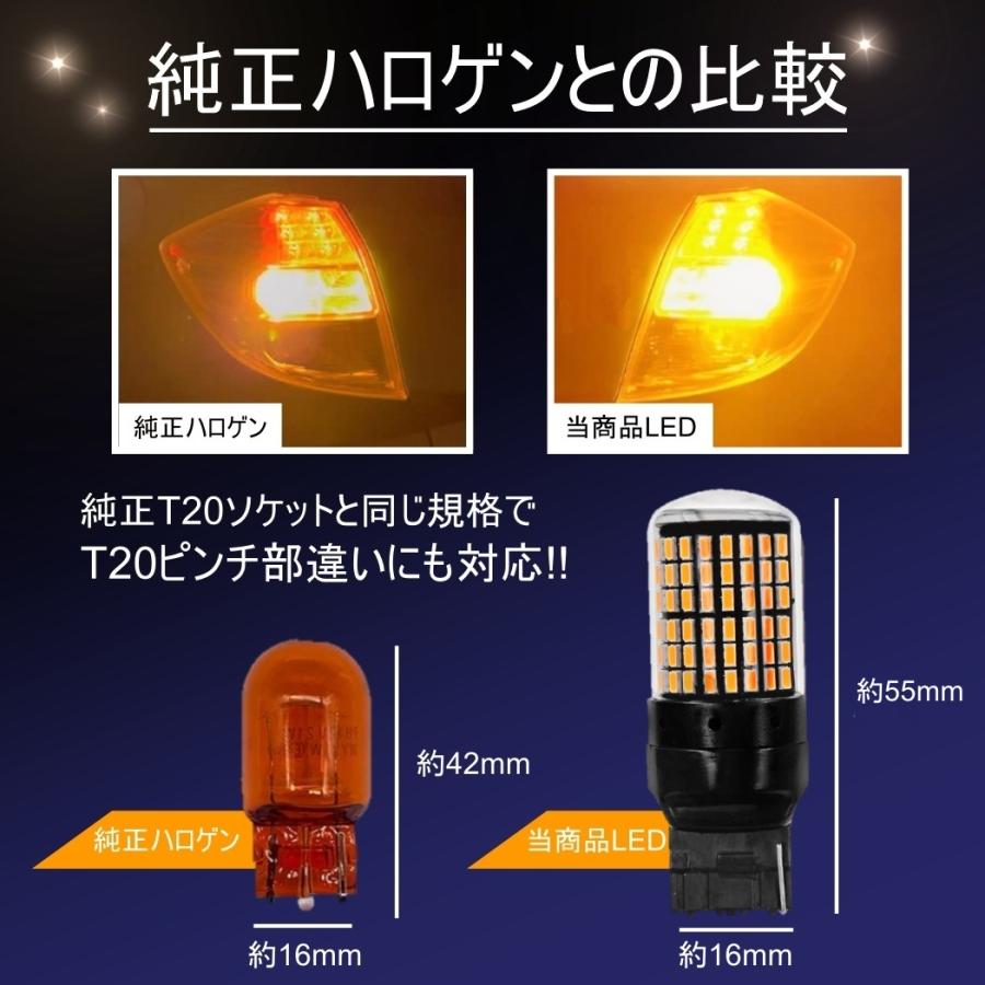 LED ウインカー バルブ S25 150度 180度 シングル アンバー オレンジ