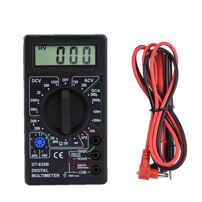 送料無料 デジタルテスター 電気測定器 電流 電圧 抵抗 直流 交流 対応 自動車整備 電子工作 マルチメーター 小型デジタルテスター バッテリー |  | 06
