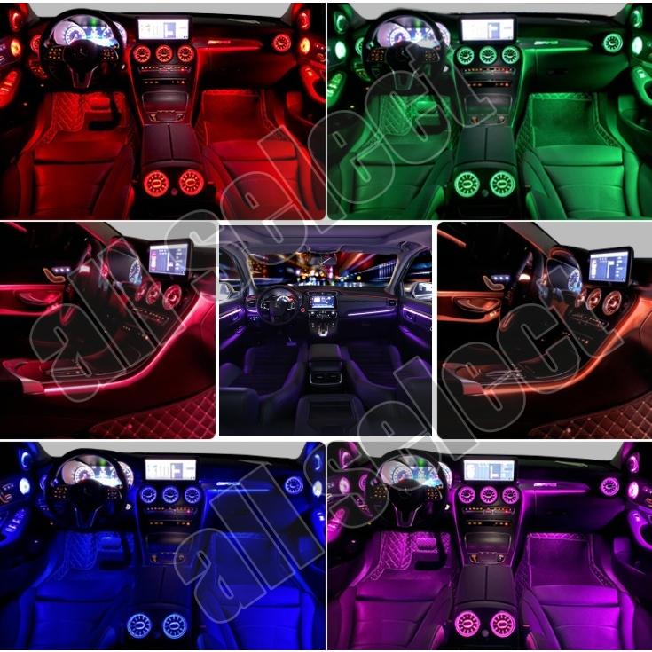 LED ライト イルミネーション 5050RGB 12LED×4本 48LED 高輝度フットライト 車内装飾 Bluetooth USB式 APPコントロール 1600万以上配色 |  | 10