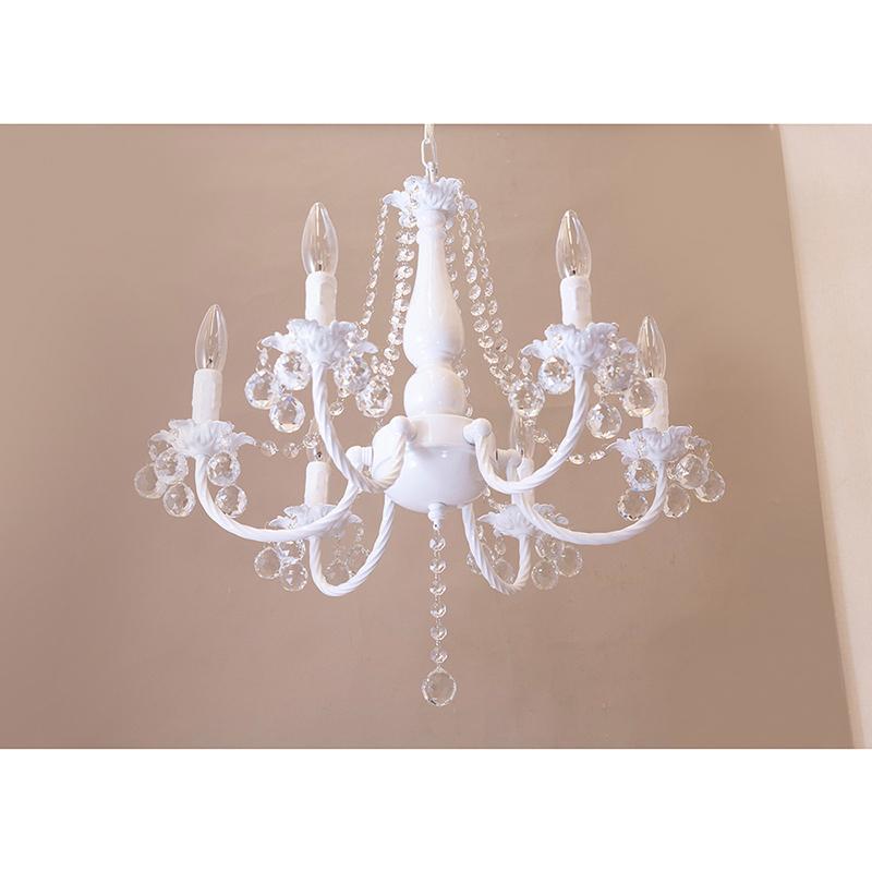 クリスタルガラス シャンデリア［BESSI ベッシー（6灯）］＜E12/水雷型＞