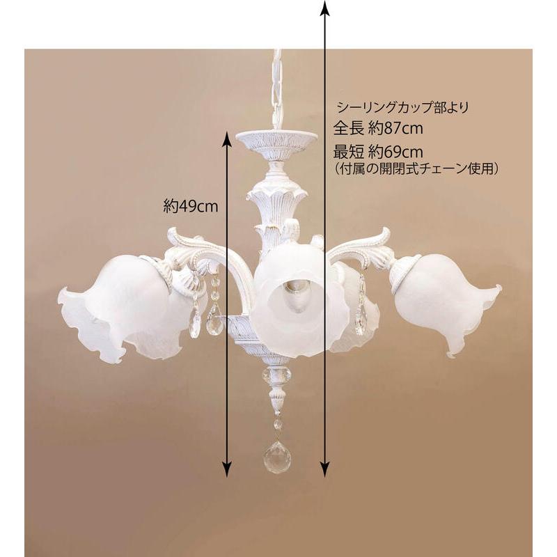 【送料無料】クラシカルシャンデリア (グレース2) 5灯 yg18207-ii-5p LED電球対応 新築 リフォーム 軽量 アンティーク エレガント 照明 |  | 08
