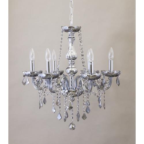 送料無料】 【吊照明】 クリスタル シャンデリア［SMOLI］6灯 ＜E12  