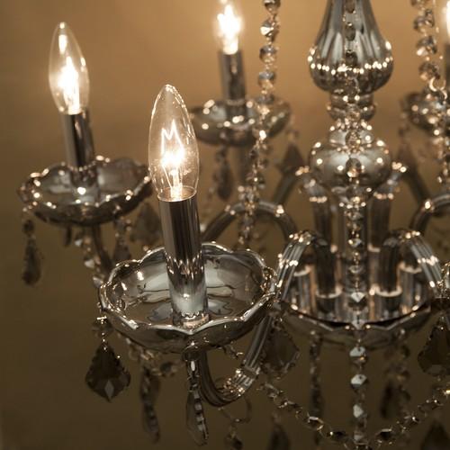 送料無料】 【吊照明】 クリスタル シャンデリア［SMOLI］6灯 ＜E12  