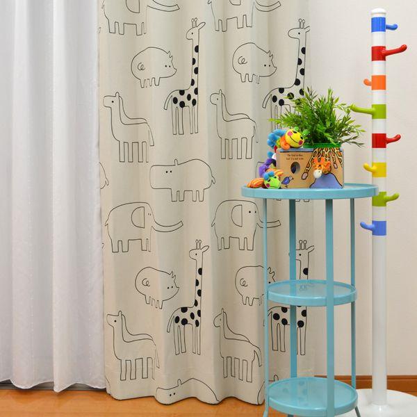 子供部屋カーテン Zoo 遮光カーテン 男の子 女の子 子供部屋 きりん ゾウ アニマル 動物 ウォッシャブル 日本製 Zoo C カーテンカーテン 通販 Yahoo ショッピング
