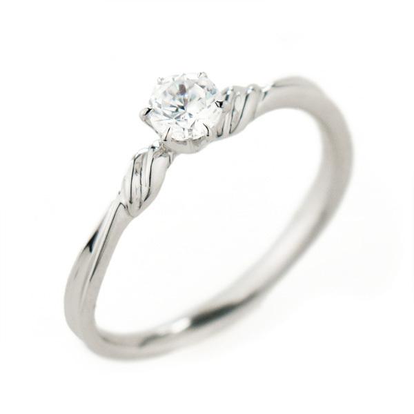 鑑定書付き エンゲージリング ダイヤモンド ダイヤ プラチナ