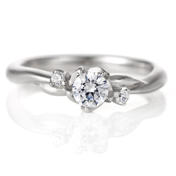 婚約指輪 ダイヤモンド プラチナ リング 0.3ct 天然石 エンゲージリング 鑑定書 オーダー爆買