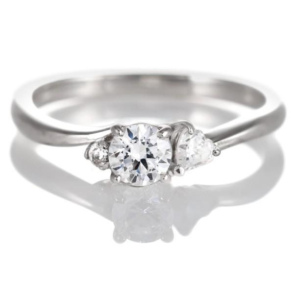 婚約指輪 ダイヤモンド プラチナ リング 0.3ct 天然石 エンゲージリング 鑑定書 オーダー爆買