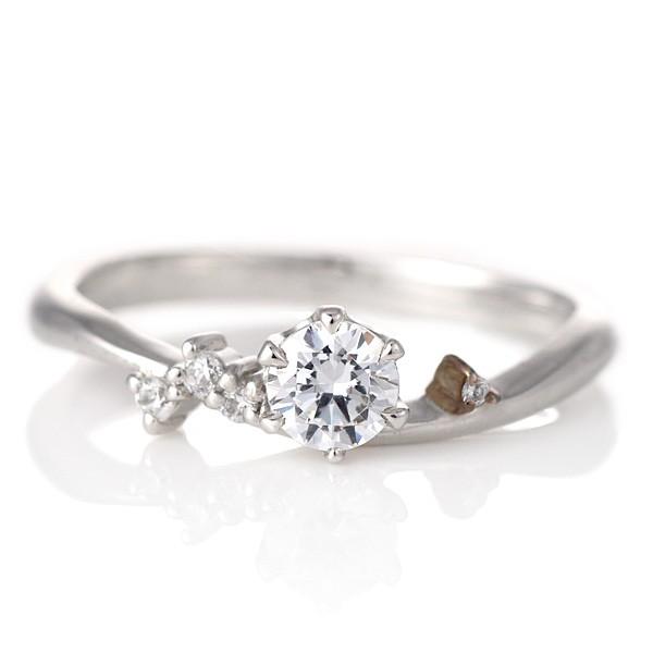 婚約指輪 ダイヤモンド プラチナ リング 0.3ct 天然石 エンゲージリング 鑑定書 オーダー 特売 ファッション