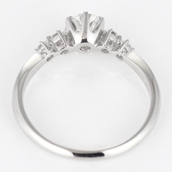 婚約指輪 エンゲージリング ダイヤモンド プラチナ リング メレ  