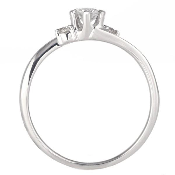 婚約指輪 安い ダイヤモンド プラチナリング 一粒 エンゲージリング 0.2ct プロポーズ用 刻印無料 オーダーの画像