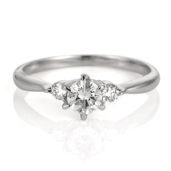 婚約指輪 ダイヤモンド プラチナリング 0.2ct プロポーズ用 刻印無料 オーダーの画像