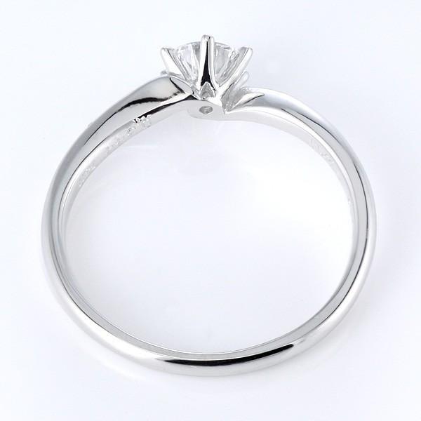 婚約指輪 ダイヤモンド プラチナリング 一粒 エンゲージリング 0.2ct