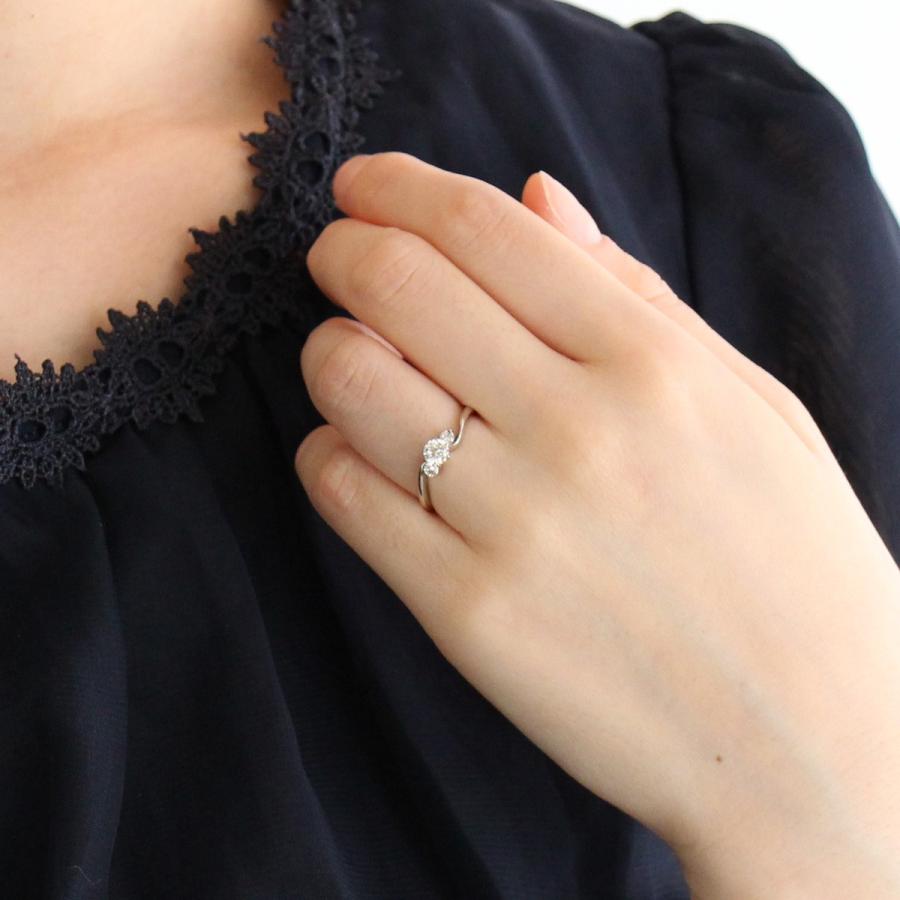 婚約指輪 ダイヤモンド プラチナリング 一粒 エンゲージリング 0.3ct