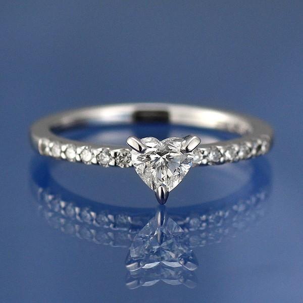 エタニティリング ダイヤモンド プラチナ ハート リング 婚約指輪