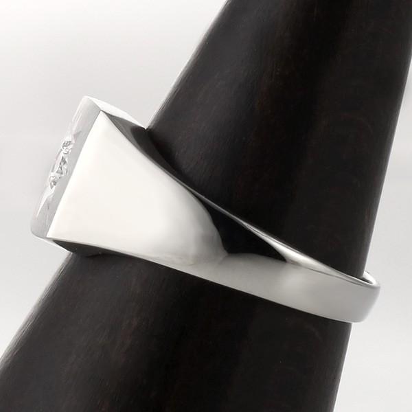 プラチナ印台リング   30ｇ 指輪 メンズ 印台リング ダイヤモンド 0.10ct 一粒 プラチナ リング