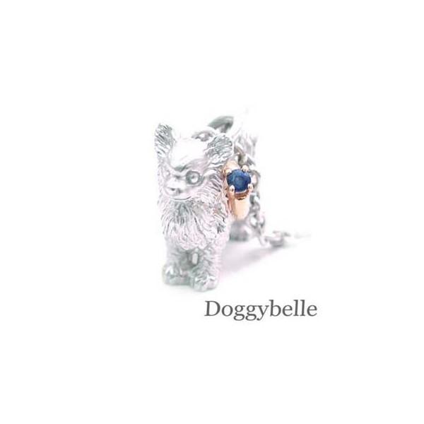 プラチナ チワワ 9月誕生石 K10サファイアネックレス 今だけ代引手数料無料