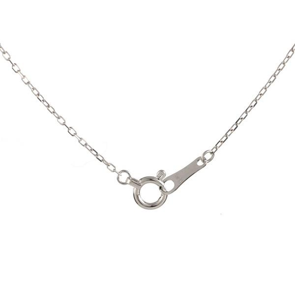 クーポンで半額☆2280円！ 熊 クマ ネックレス ホワイトゴールド