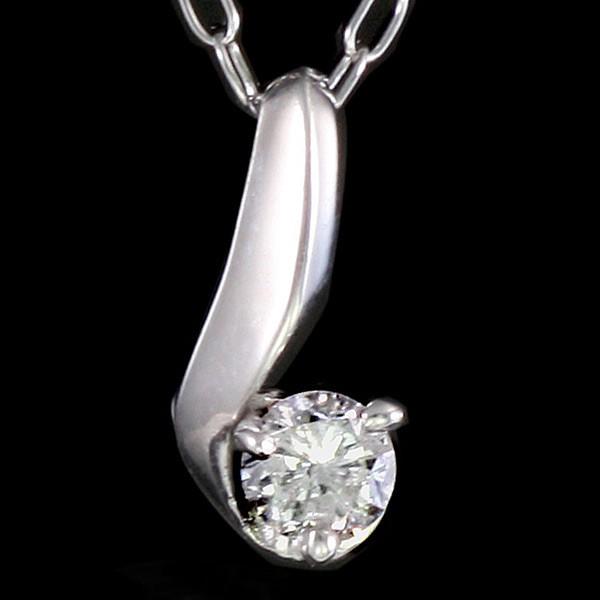 ネックレス 一粒 ダイヤモンド ネックレス ダイヤモンドネックレス ホワイトゴールド オーダー