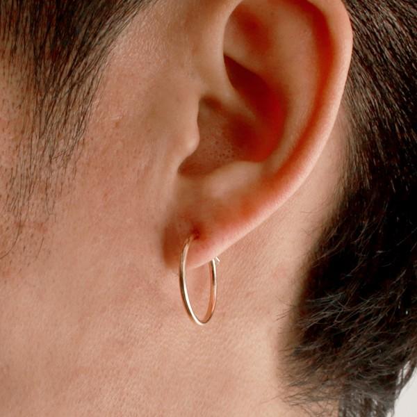 メンズ ピアス フープ ピンクゴールド ピアス 丸型 リング 片耳用 外径 約mm オーダー V101 Allアル 通販 Yahoo ショッピング