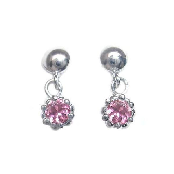 10月誕生石ピンクトルマリンピアス オーダー