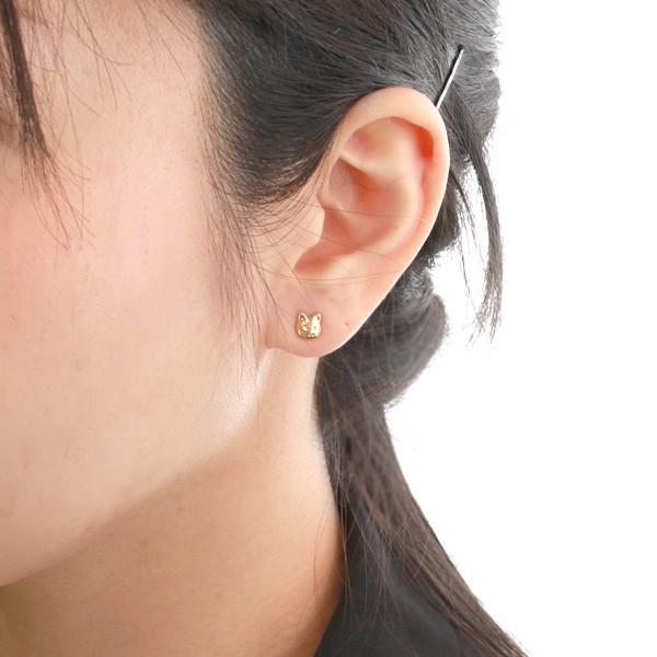 ネックレス レディース 18金 18金ネックレス ピアス猫 キャット cat