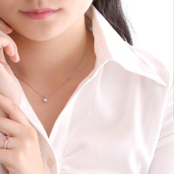 ダイヤモンドネックレス プラチナ 鑑定書 0.4カラット ダイヤモンド