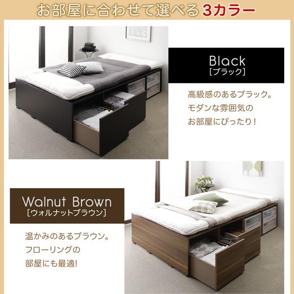 新品 送料込 大容量収納シングルベッド 引出し4杯付 ハイタイプ ブラウン ベッドフレームのみ 布団ベッド 収納 大容量 シングル 引出し4杯 ハイ