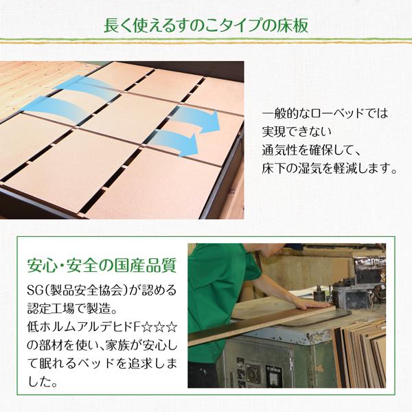 連結ベッド ワイドK200 フロアベッド ローベッド おしゃれ 【ヘッドレスタイプ】