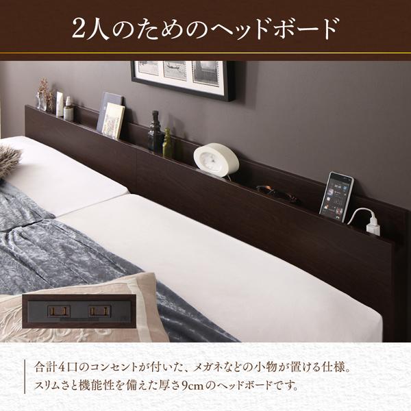 跳ね上げベッド キング SS+S  収納付きベッド 深型 連結 すのこベッド すのこ 大容量 日本製 ベッドフレームのみ 縦開 おしゃれ｜alla-moda｜09