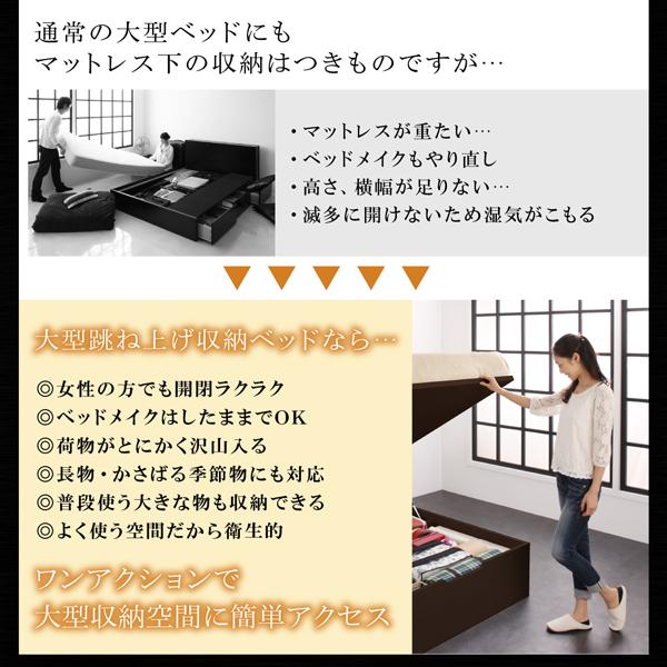 ガス式 跳ね上げ 収納 ワイドK200 マットレス付き フランスベッド マルチラススーパースプリング 縦開き 深さグランド お客様組立 おしゃれ 【ヴルデアール】