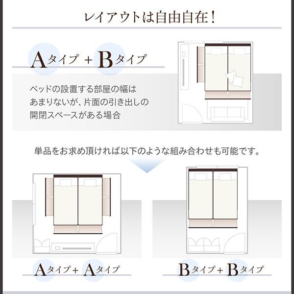 ベッド 引き出し 連結 収納 国産カバーポケットコイル A+B+Bタイプ ワイドK240 SS×3 おしゃれ｜alla-moda｜10